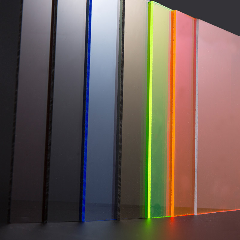Priesvitný farebný akrylový list