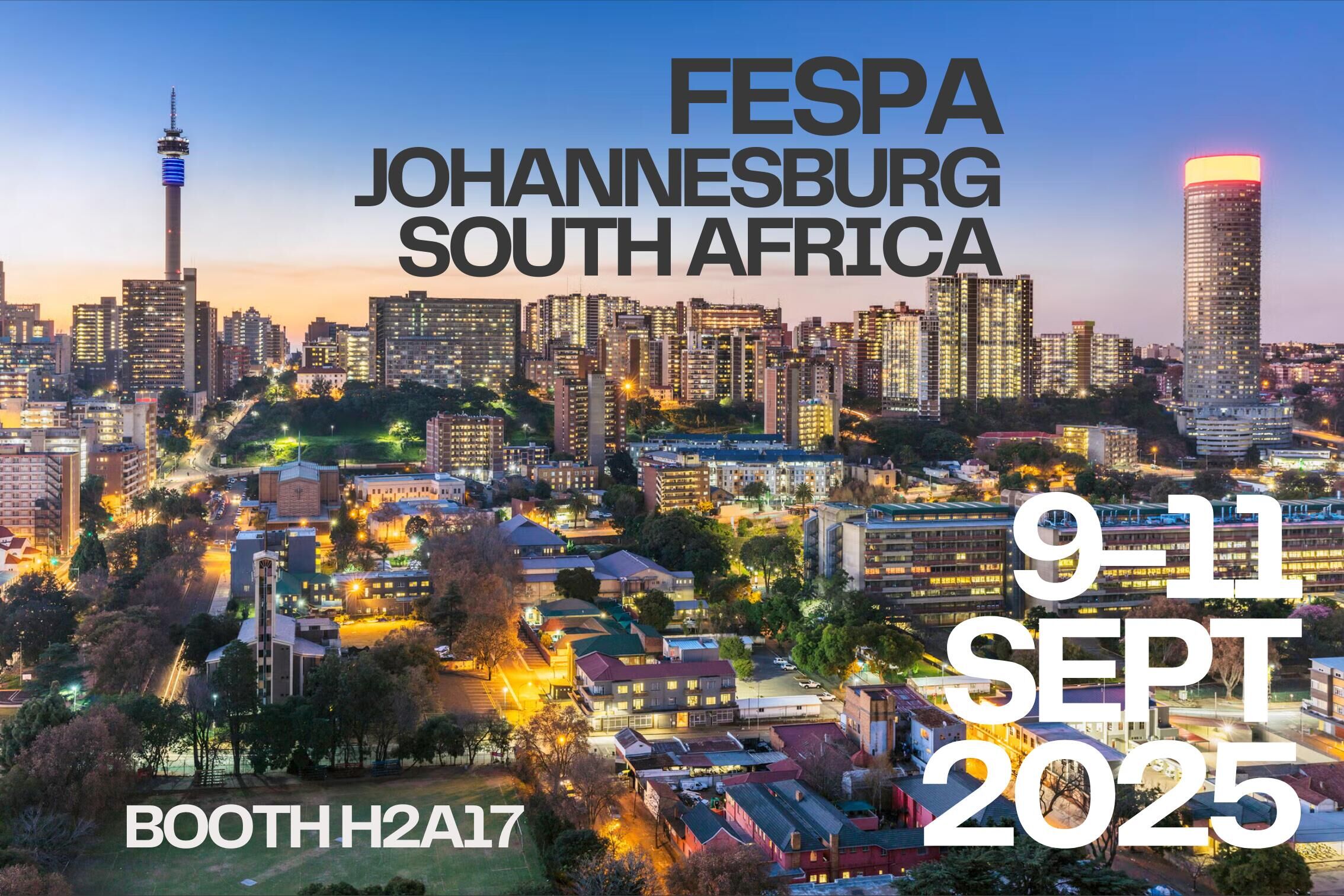 Fespa Africa 2025 9.-11. septembra Johannesburg, Južná Afrika H2A17